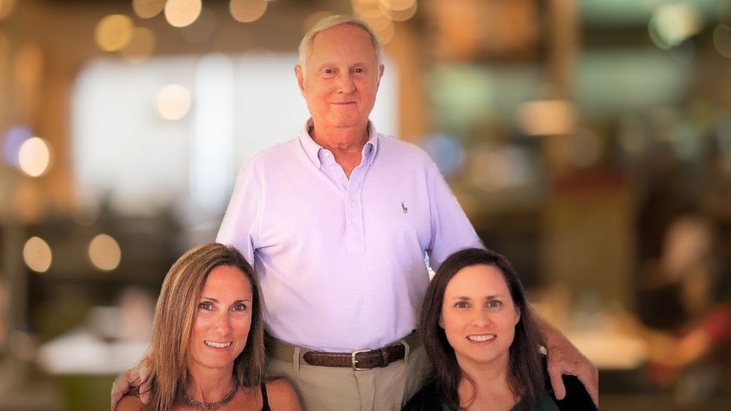 Photo of Lee Prout with daughters
